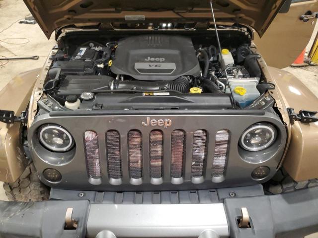 1C4HJWDG1FL584099 - 2015 JEEP WRANGLER U SPORT TAN photo 11