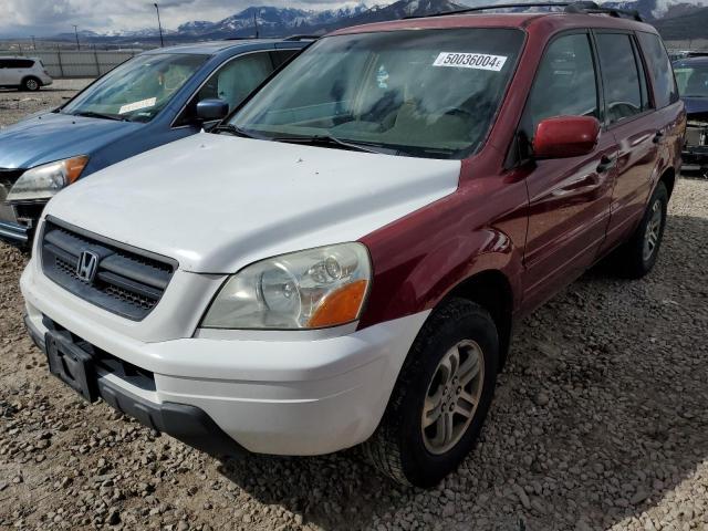 2HKYF18484H558766 - 2004 HONDA PILOT EX RED photo 1