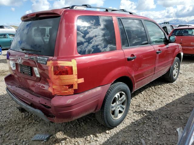 2HKYF18484H558766 - 2004 HONDA PILOT EX RED photo 3