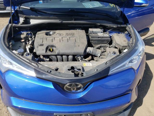 NMTKHMBX2KR098191 - 2019 TOYOTA C-HR XLE BLUE photo 12