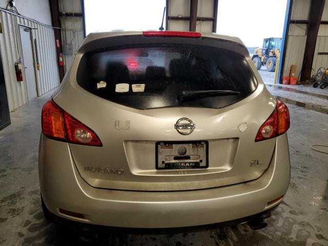 JN8AZ18U29W018084 - 2009 NISSAN MURANO S GOLD photo 6