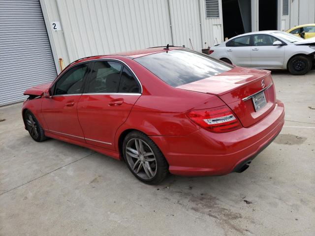 WDDGF4HB8EA929824 - 2014 MERCEDES-BENZ C 250 RED photo 2