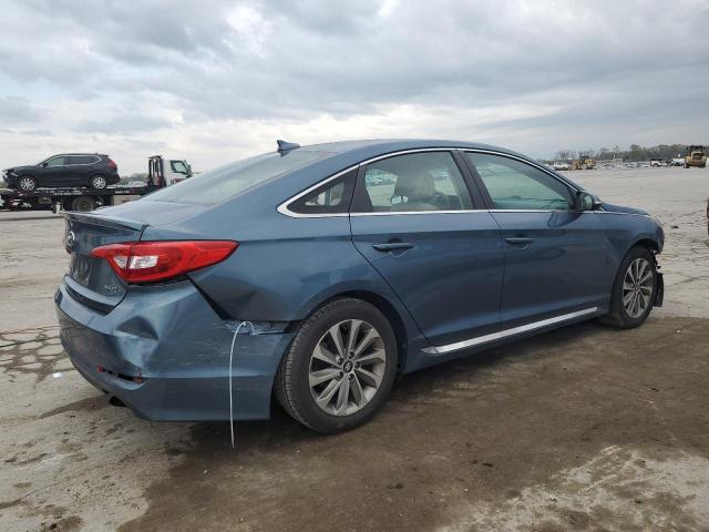 5NPE34AF9GH421090 - 2016 HYUNDAI SONATA SPORT BLUE photo 3