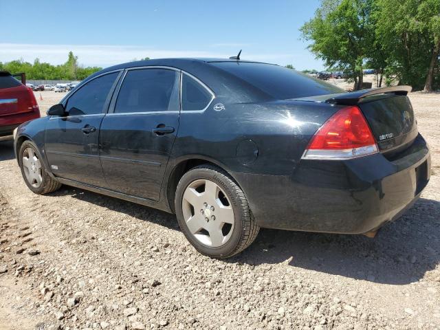 2G1WD58C779235191 - 2007 CHEVROLET IMPALA SUPER SPORT BLACK photo 2