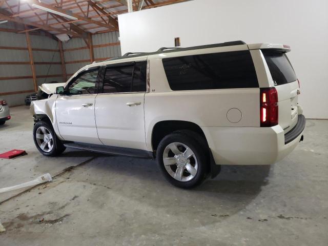 1GNSKJKC0FR500591 - 2015 CHEVROLET SUBURBAN K1500 LT WHITE photo 2