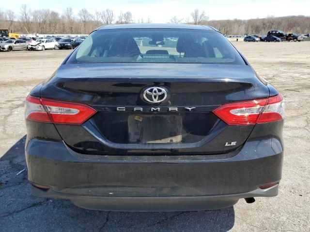 4T1B11HK7JU605639 - 2018 TOYOTA CAMRY L BLACK photo 6