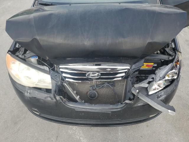 KMHDU4AD7AU200572 - 2010 HYUNDAI ELANTRA BLUE BLACK photo 11