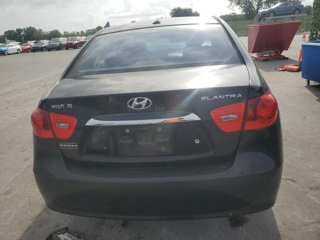 KMHDU4AD7AU200572 - 2010 HYUNDAI ELANTRA BLUE BLACK photo 6