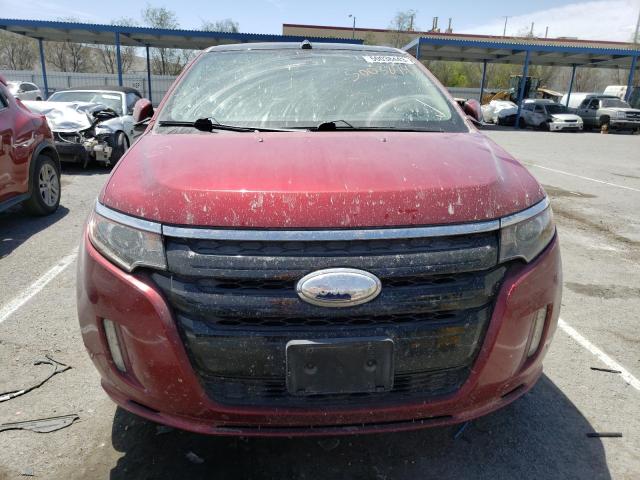 2FMDK4AKXEBA25475 - 2014 FORD EDGE SPORT MAROON photo 5