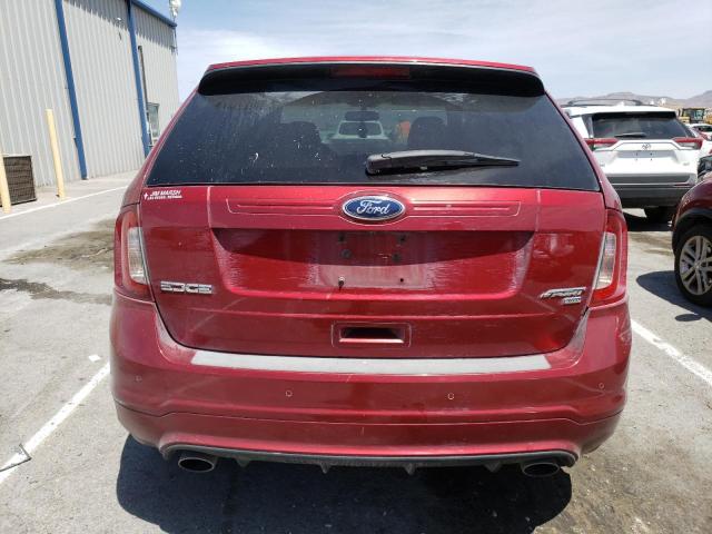 2FMDK4AKXEBA25475 - 2014 FORD EDGE SPORT MAROON photo 6