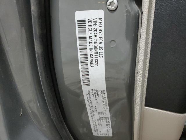 2C4RC1BG0NR111322 - 2022 CHRYSLER PACIFICA TOURING L GRAY photo 14