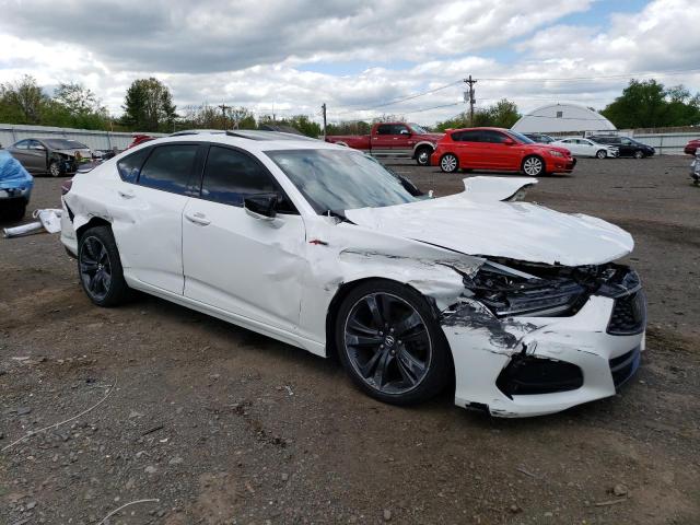 19UUB5F54MA008406 - 2021 ACURA TLX TECH A WHITE photo 4