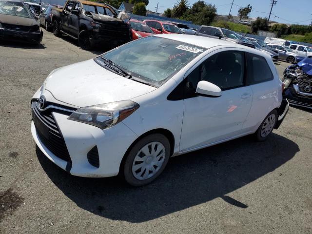 VNKJTUD36HA077993 - 2017 TOYOTA YARIS L WHITE photo 1