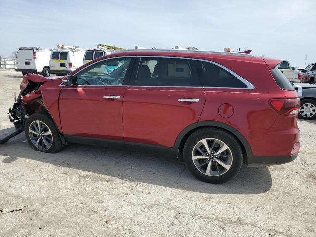 5XYPH4A55KG472135 - 2019 KIA SORENTO EX RED photo 2