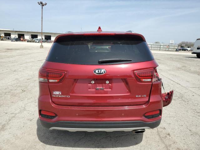 5XYPH4A55KG472135 - 2019 KIA SORENTO EX RED photo 6