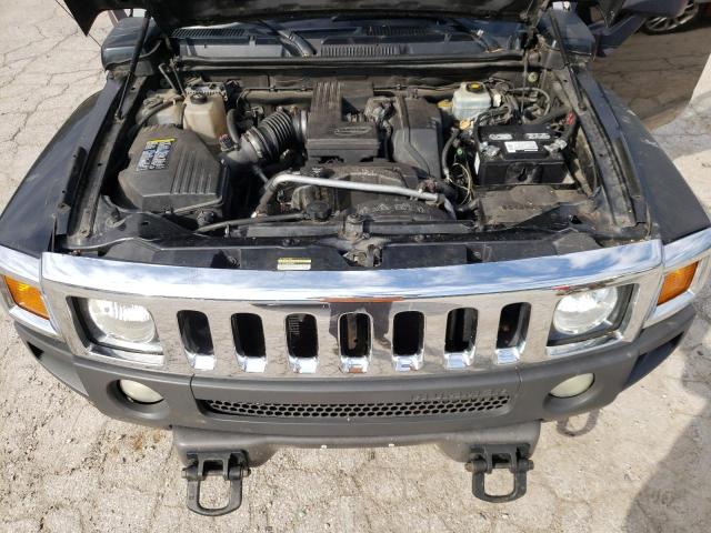 5GTDN13E278182269 - 2007 HUMMER H3 BLACK photo 12