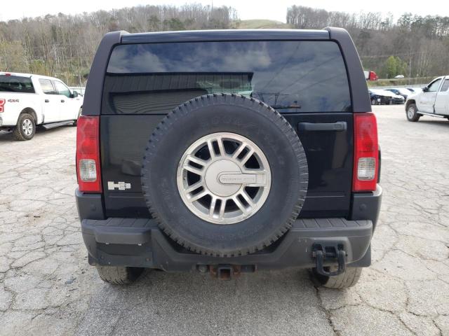 5GTDN13E278182269 - 2007 HUMMER H3 BLACK photo 6