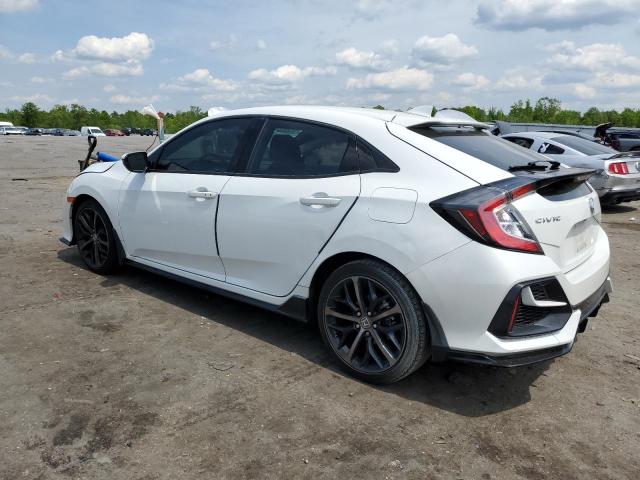 SHHFK7H95MU411495 - 2021 HONDA CIVIC SPORT TOURING WHITE photo 2