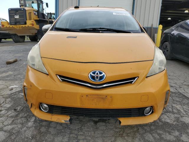 JTDZN3EU7E3310111 - 2014 TOYOTA PRIUS V YELLOW photo 5