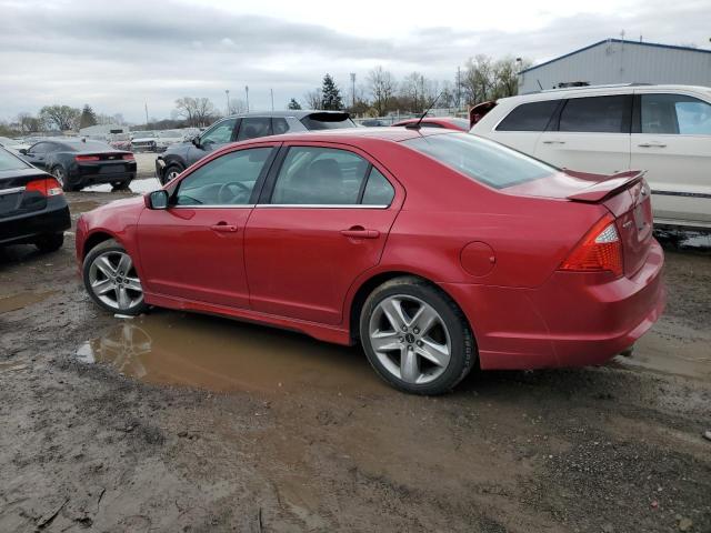 3FAHP0KC1CR450238 - 2012 FORD FUSION SPORT RED photo 2