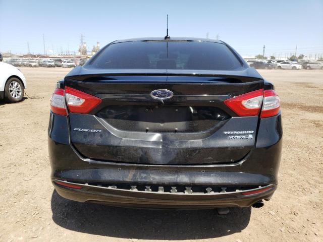 3FA6P0RU3DR379406 - 2013 FORD FUSION TITANIUM HEV BLACK photo 6