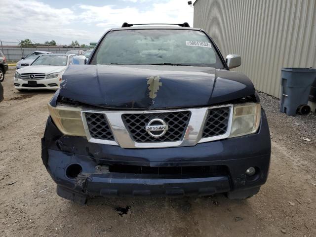 5N1AR18U27C629626 - 2007 NISSAN PATHFINDER LE BLUE photo 5