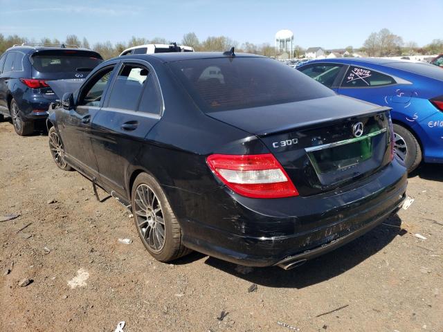 WDDGF81X88F046441 - 2008 MERCEDES-BENZ C 300 4MATIC BLACK photo 2