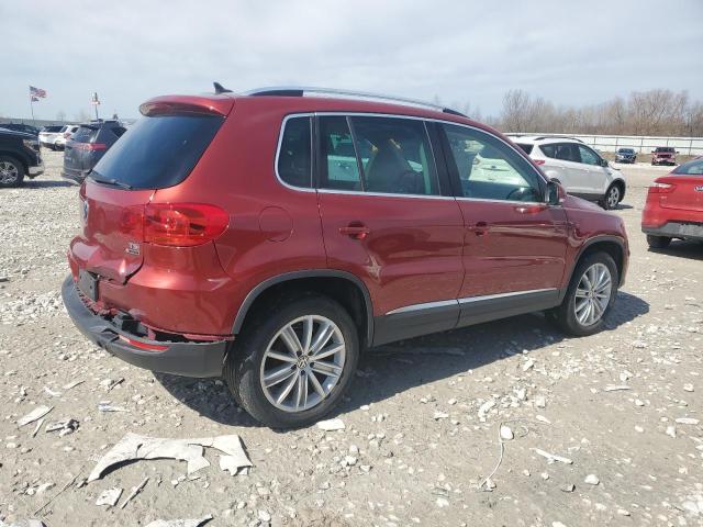 WVGBV7AX5GW021055 - 2016 VOLKSWAGEN TIGUAN S BURGUNDY photo 3