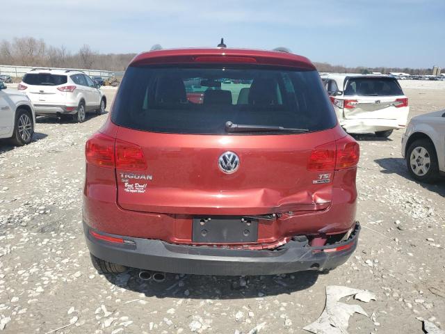WVGBV7AX5GW021055 - 2016 VOLKSWAGEN TIGUAN S BURGUNDY photo 6