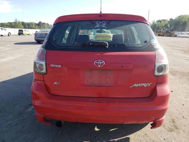 2T1KR32E16C589440 - 2006 TOYOTA COROLLA MA XR RED photo 6