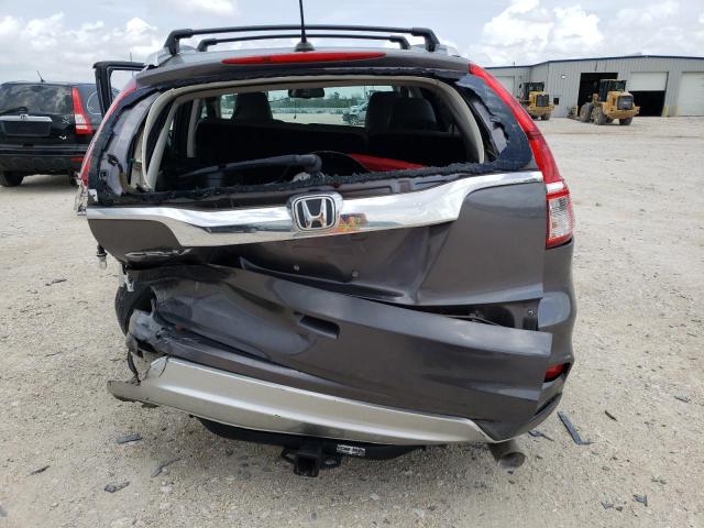 2HKRM3H76FH501288 - 2015 HONDA CR-V EXL GRAY photo 6