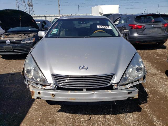 JTHBA30GX55141753 - 2005 LEXUS ES 330 SILVER photo 5