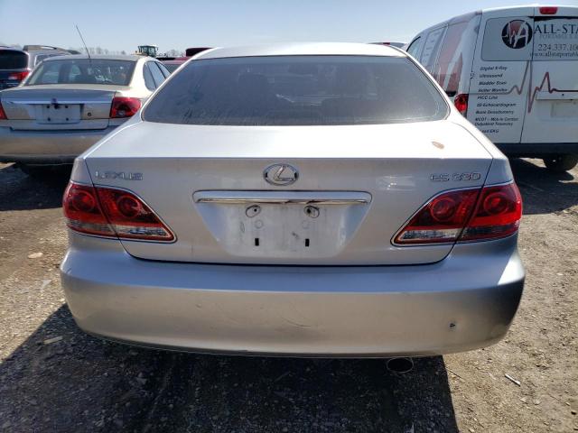 JTHBA30GX55141753 - 2005 LEXUS ES 330 SILVER photo 6