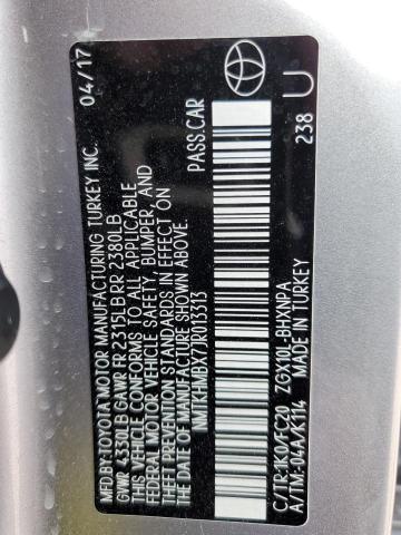 NMTKHMBX7JR013313 - 2018 TOYOTA C-HR XLE SILVER photo 12