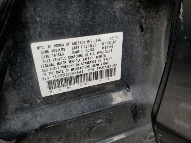 19UDE2F32GA013466 - 2016 ACURA ILX BASE WATCH PLUS BLACK photo 13