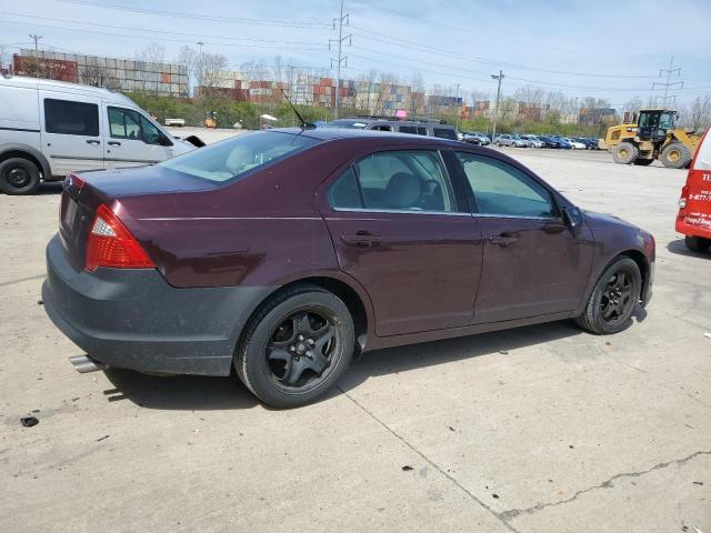 3FAHP0HA9BR323113 - 2011 FORD FUSION SE MAROON photo 3