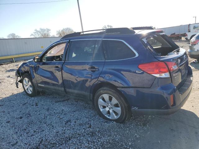 4S4BRCCC3B3414425 - 2011 SUBARU OUTBACK 2.5I PREMIUM BLUE photo 2