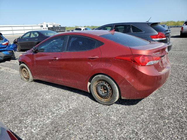 5NPDH4AE8DH407181 - 2013 HYUNDAI ELANTRA GLS RED photo 2