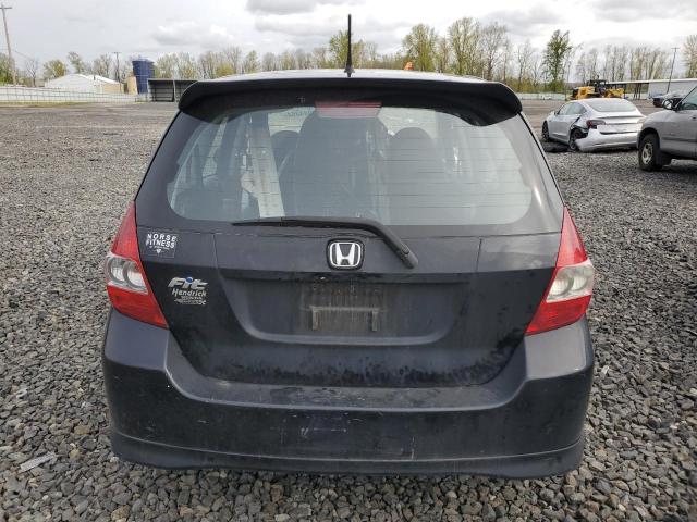 JHMGD38698S057986 - 2008 HONDA FIT SPORT BLACK photo 6