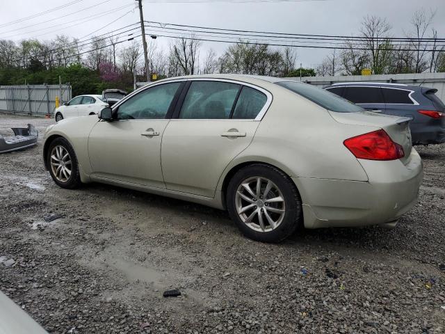 JNKBV61E17M710016 - 2007 INFINITI G35 GOLD photo 2