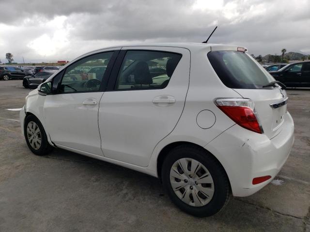 JTDKTUD31DD557347 - 2013 TOYOTA YARIS WHITE photo 2