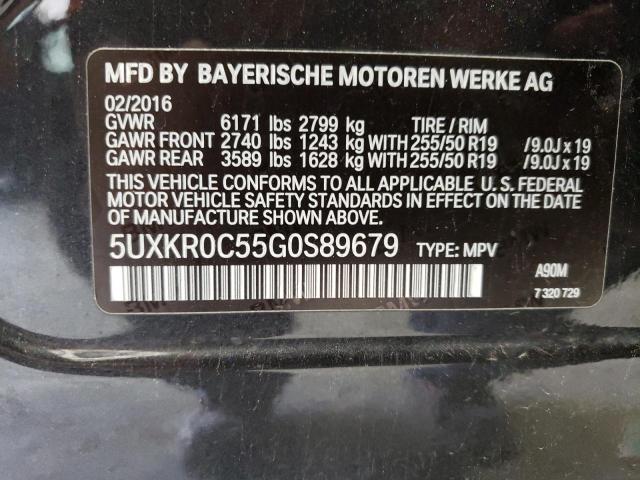 5UXKR0C55G0S89679 - 2016 BMW X5 XDRIVE35I GRAY photo 13