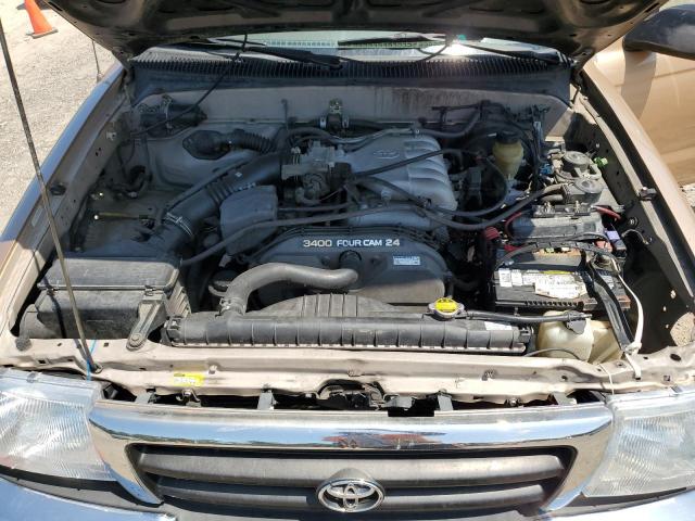 5TESN92N5YZ700485 - 2000 TOYOTA TACOMA XTRACAB PRERUNNER ოქროსფერი ფოტო 11