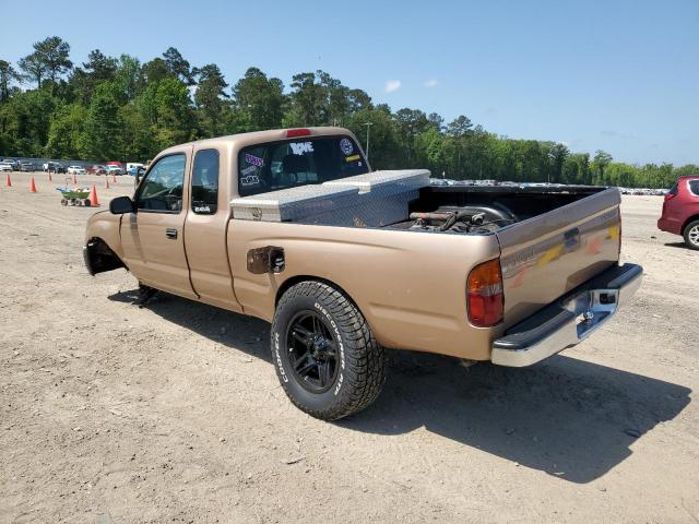 5TESN92N5YZ700485 - 2000 TOYOTA TACOMA XTRACAB PRERUNNER ოქროსფერი ფოტო 2