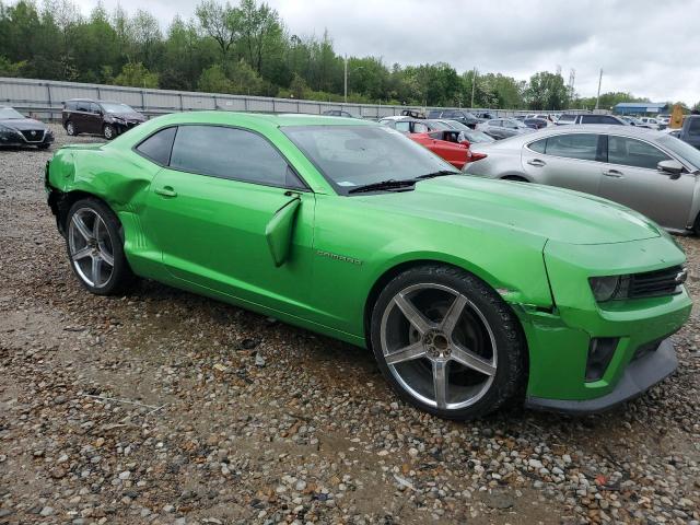 2G1FB1EDXB9133727 - 2011 CHEVROLET CAMARO LT GREEN photo 4