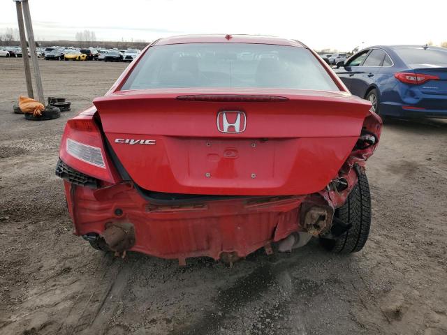 2HGFG3B93DH002010 - 2013 HONDA CIVIC EXL წითელი ფოტო 6