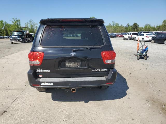 5TDBT48A16S261390 - 2006 TOYOTA SEQUOIA LIMITED BLACK photo 6