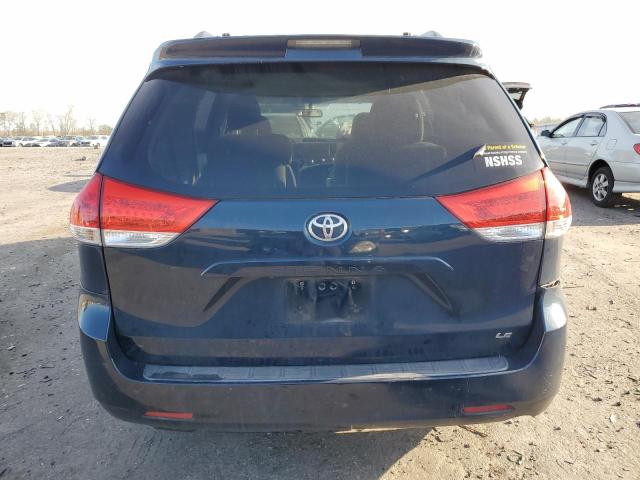 5TDKK3DC9BS077118 - 2011 TOYOTA SIENNA LE BLUE photo 6