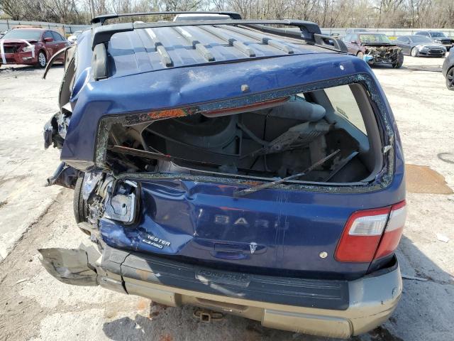 JF1SF65561H736464 - 2001 SUBARU FORESTER S BLUE photo 6