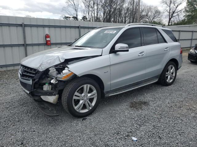 4JGDA5HB2CA025025 - 2012 MERCEDES-BENZ ML 350 4MATIC SILVER photo 1